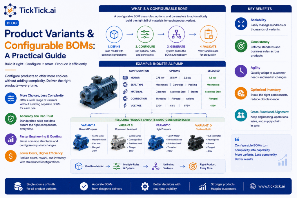 Product Variants & Configurable BOMs