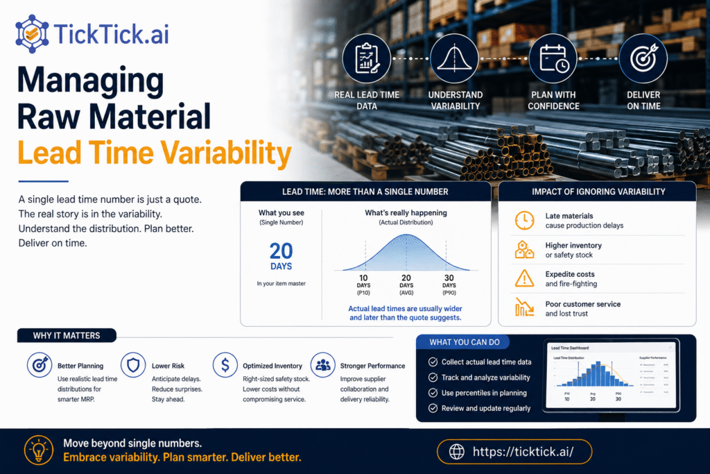 Managing Raw Material Lead Time Variability
