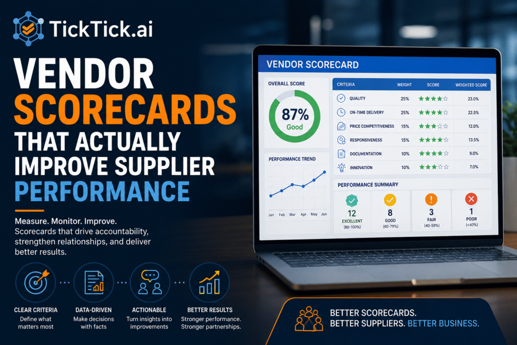 Vendor Scorecards