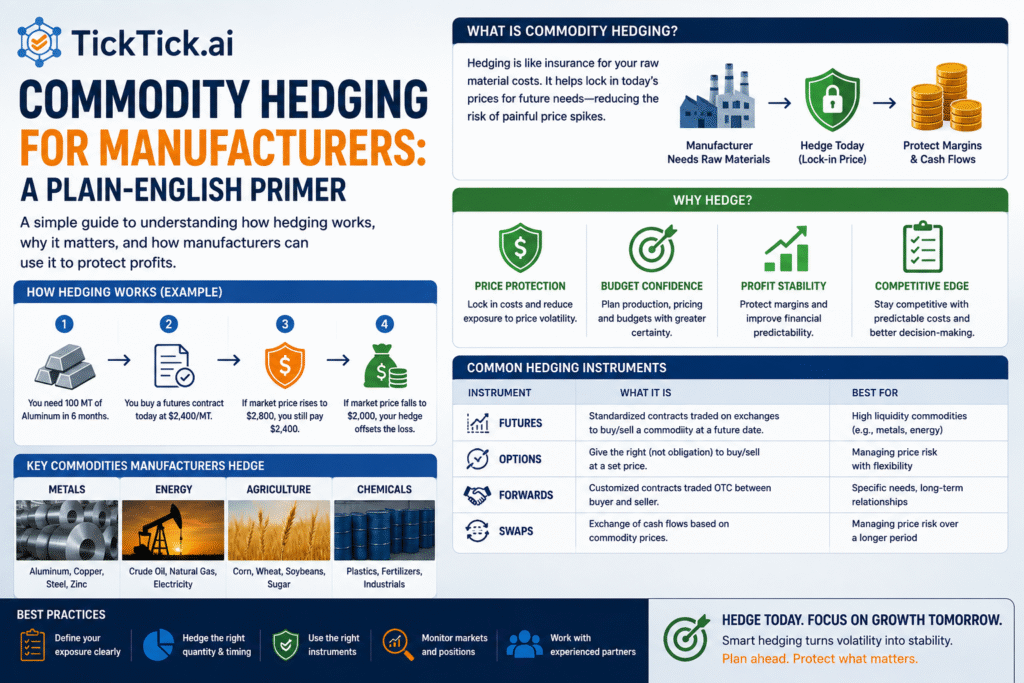 commodity hedging manufacturers