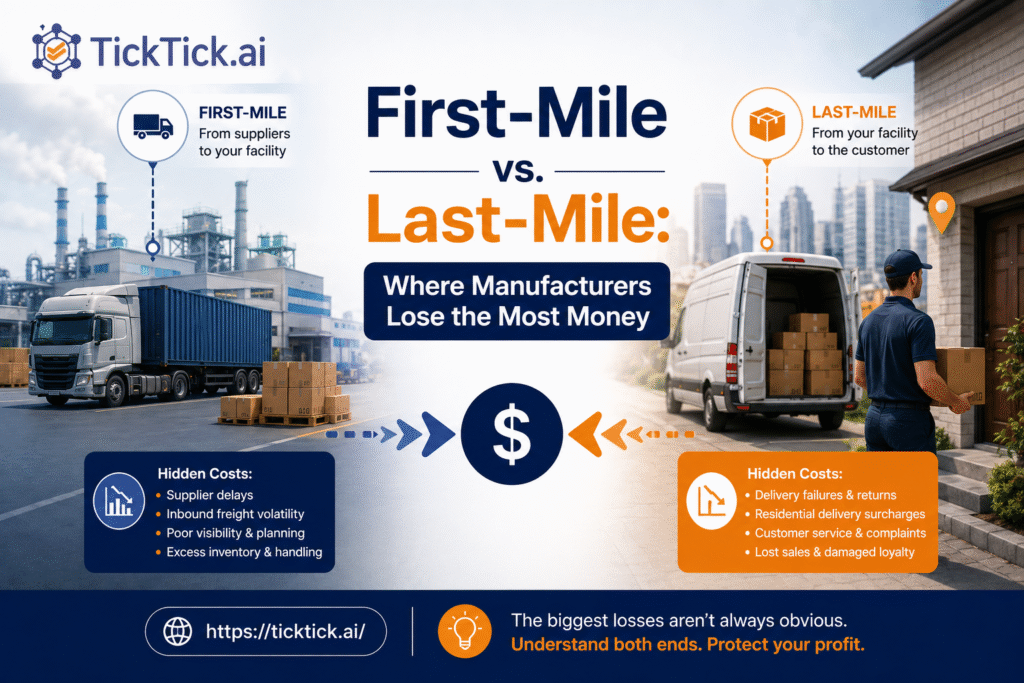first mile logistics manufacturing