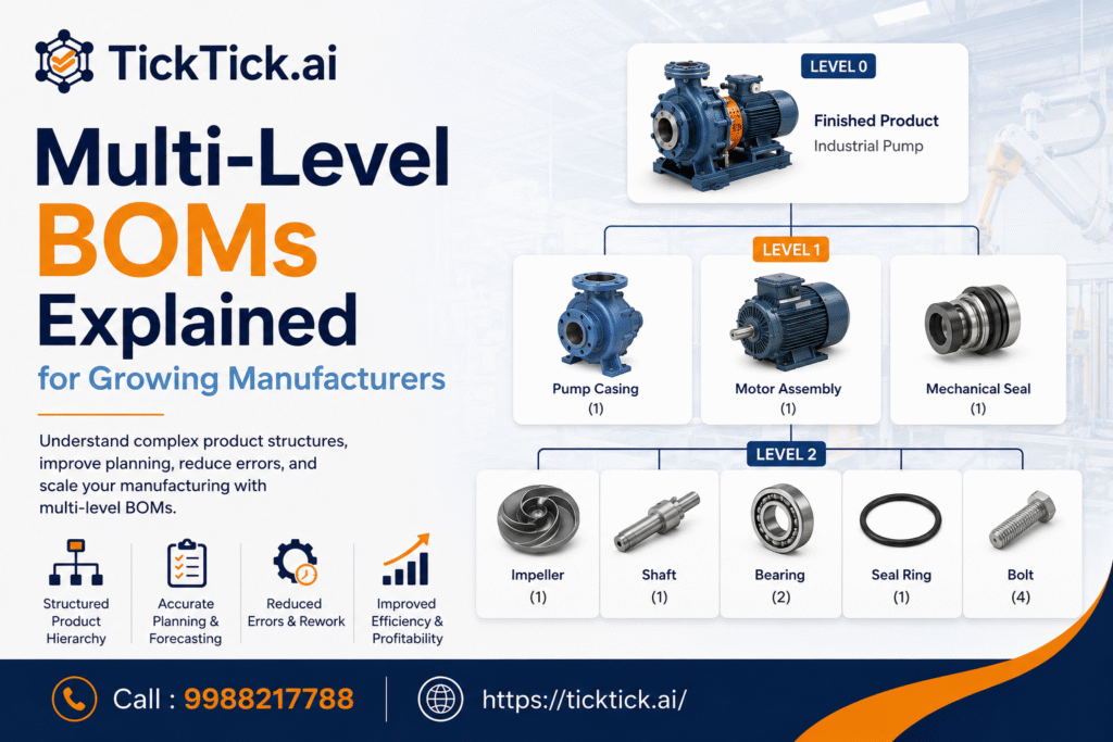 Multi-Level BOMs Explained for Growing Manufacturers